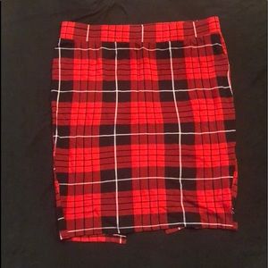 Torrid plaid pencil skirt